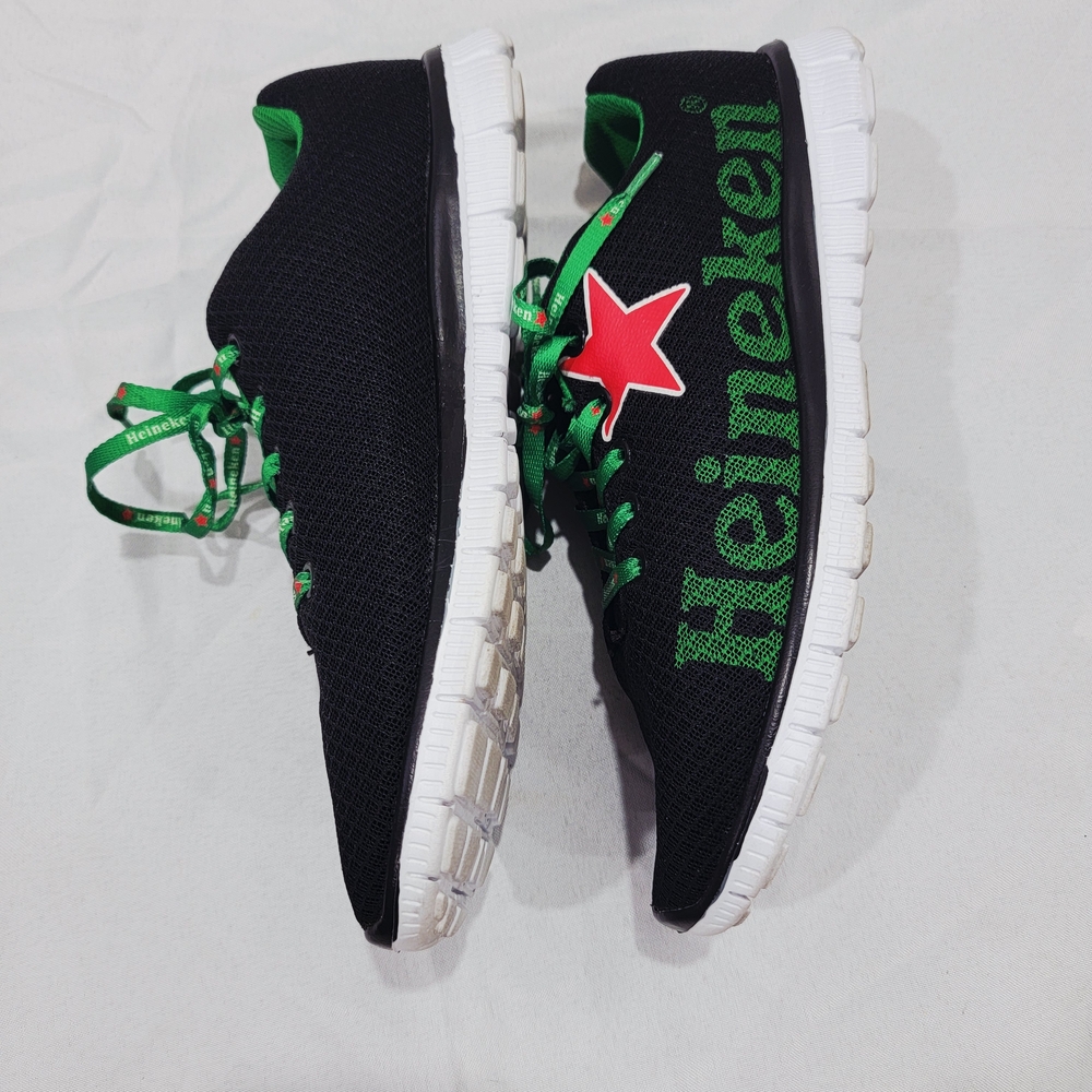 Official Heineken Promotional Mesh Sneakers Black Green Men’s US 9 EU 42 - Picture 10 of 10